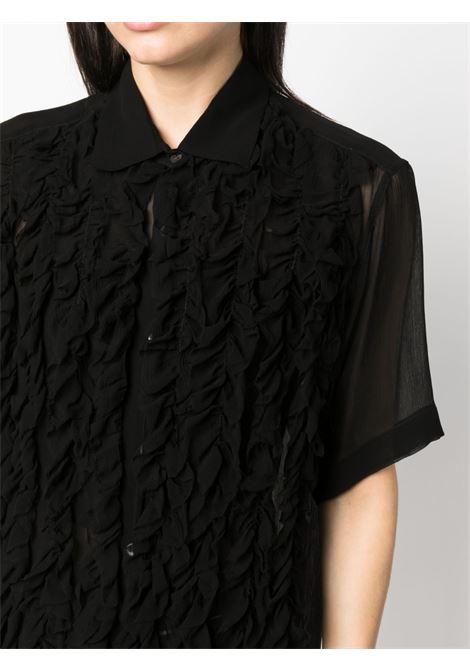 camicia oversize con rouches DRIES VAN NOTEN | Camicia | CLASAN6473900